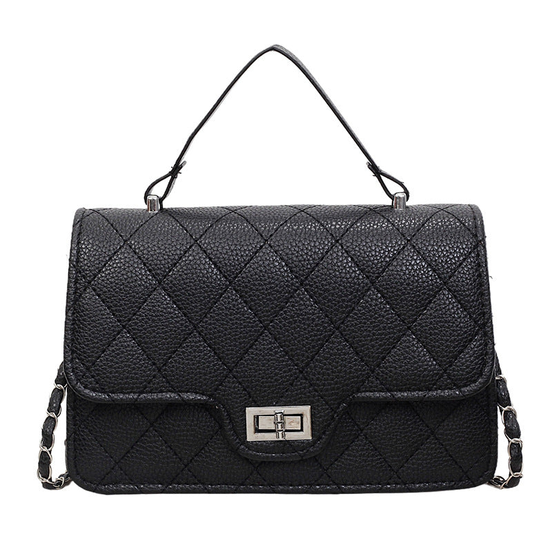 Damen Handtasche mit eleganter Steppung und schickem Metallverschluss Nord Taschen