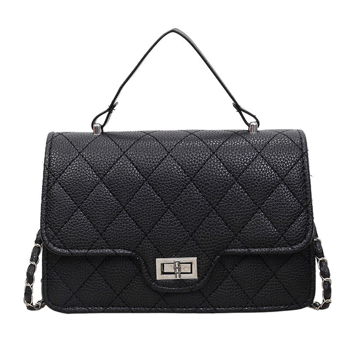 Damen Handtasche mit eleganter Steppung und schickem Metallverschluss Nord Taschen