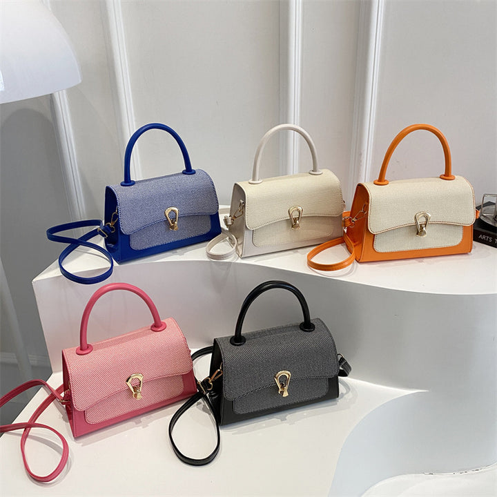 Damen elegante Handtasche mit strukturierter Oberfläche und goldenen Akzenten Nord Taschen