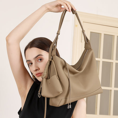 Damen Hobo-Tasche mit geräumiger Innenaufteilung und verstellbarem Schulterriemen Nord Taschen