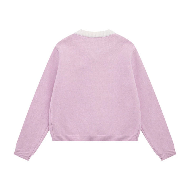 Damen Feinstrick-Cardigan mit Rundhals, verdeckter Knopfleiste und Zierbrosche Nord Taschen