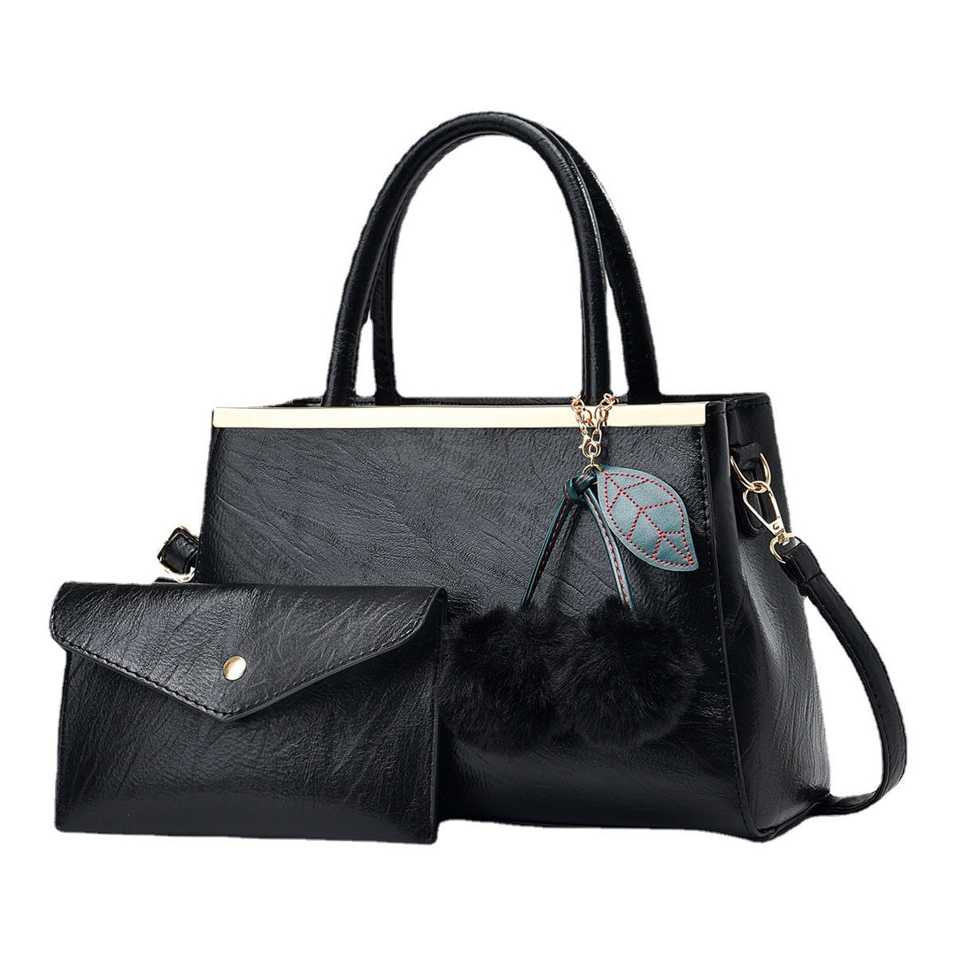 Damen elegante Henkeltasche mit abnehmbarem Geldbeutel und modischen Details Nord Taschen