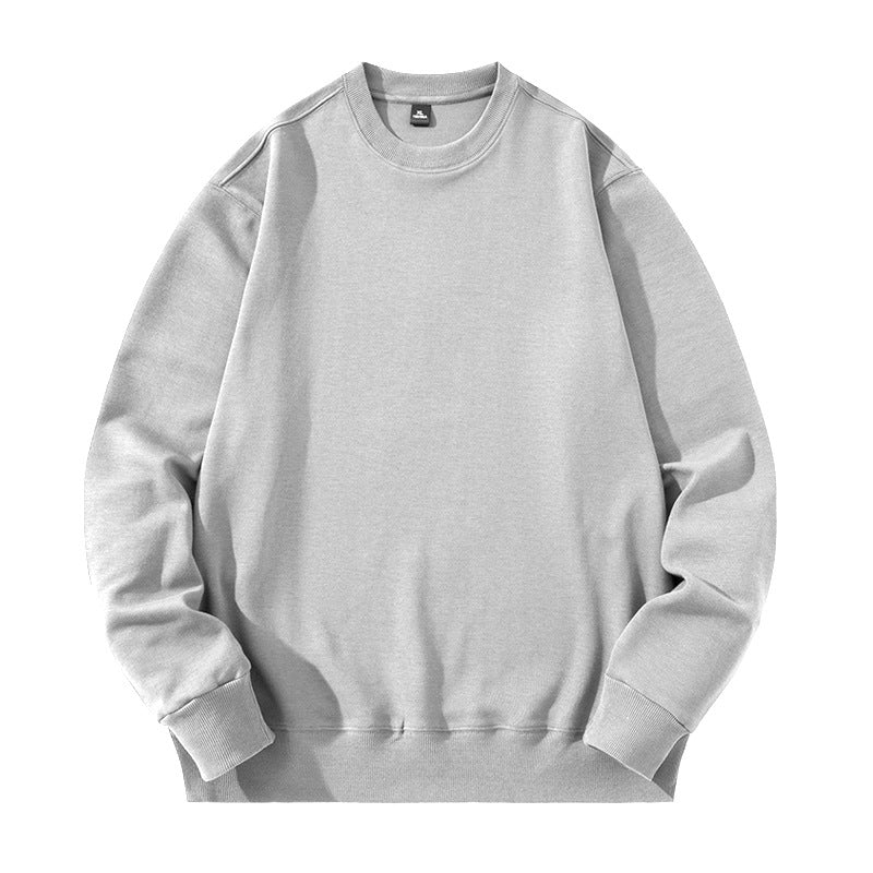 Unisex Oversize Baumwoll-Fleece Sweatshirt mit Rundhalsausschnitt, Rippbündchen und schwerer Qualität Nord Taschen