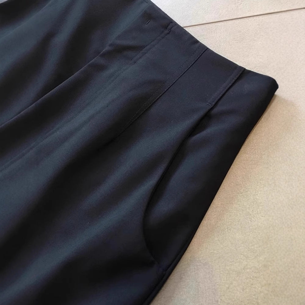 Damen Weit geschnittene schicke Hose Nord Taschen