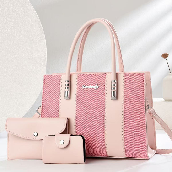 Damen elegante Shopper-Handtasche mit abnehmbaren Geldbörsen Nord Taschen