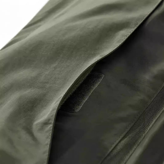 Herren Leichte Utility-Weste mit Stehkragen, Frontklappentaschen und Brustreißverschluss Nord Taschen