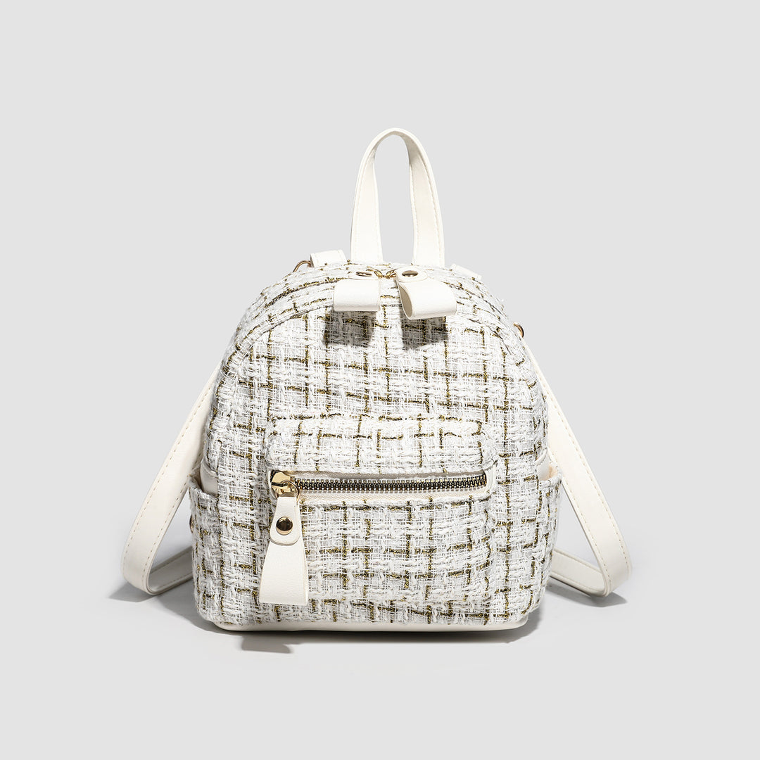 Damen Rucksacktasche mit elegantem Gewebe und praktischen Reißverschluss Nord Taschen