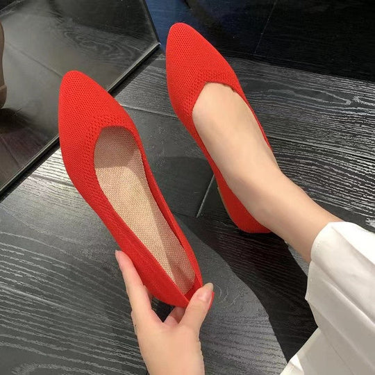 Damen elegante und atmungsaktive Ballerinas mit flexiblem Fußbett - Arvani