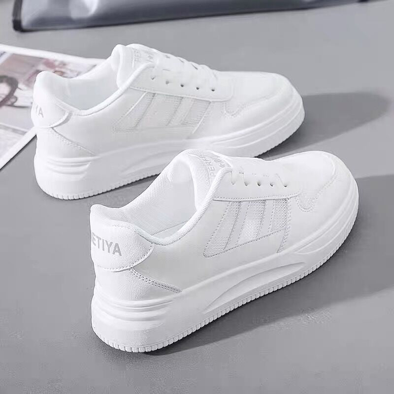 Damen Plattform Sneakers mit atmungsaktivem Obermaterial und rutschfester Sohle