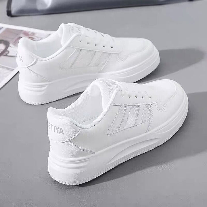 Damen Plattform Sneakers mit atmungsaktivem Obermaterial und rutschfester Sohle