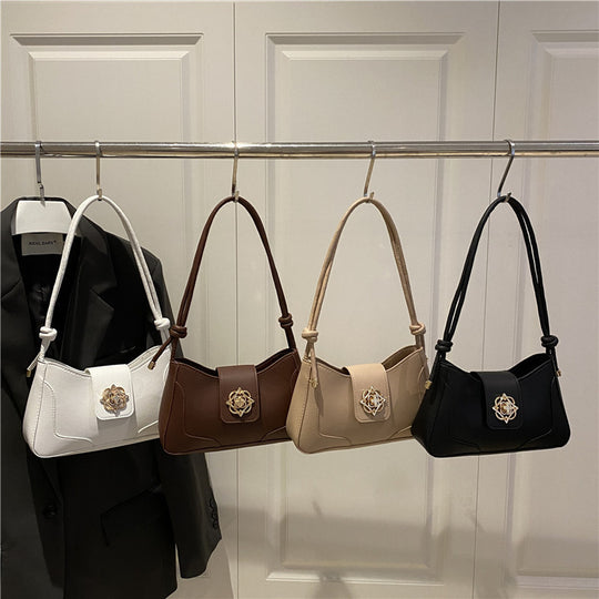 Damen elegante Schultertasche mit hochwertiger Metallverzierung Nord Taschen