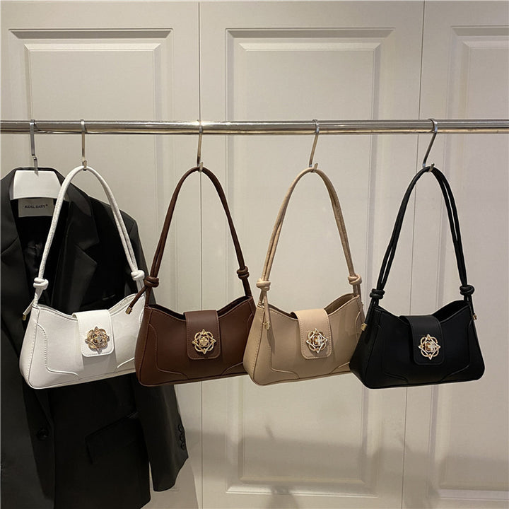 Damen elegante Schultertasche mit hochwertiger Metallverzierung Nord Taschen