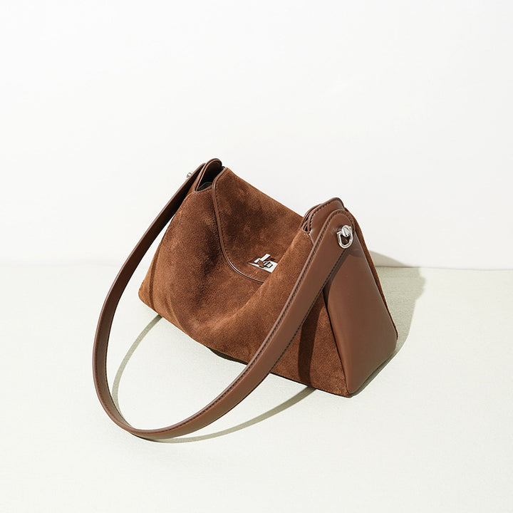 Damen Schultertasche aus weichem Wildleder Nord Taschen
