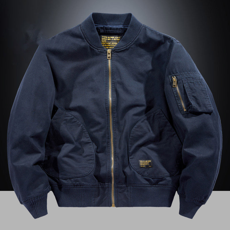 Herren Bomberjacke im Utility-Stil mit Ärmel‑Tasche und Rippbündchen Nord Taschen
