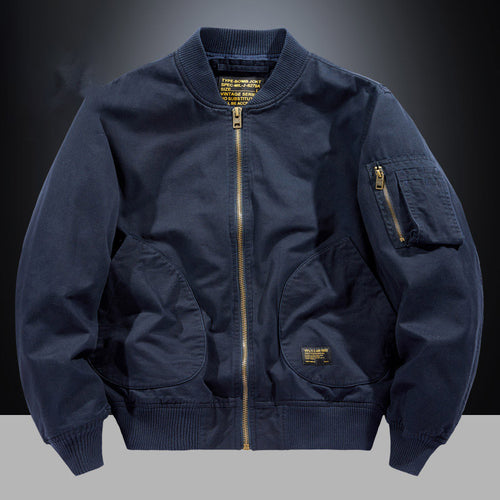 Herren Bomberjacke im Utility-Stil mit Ärmel‑Tasche und Rippbündchen Nord Taschen