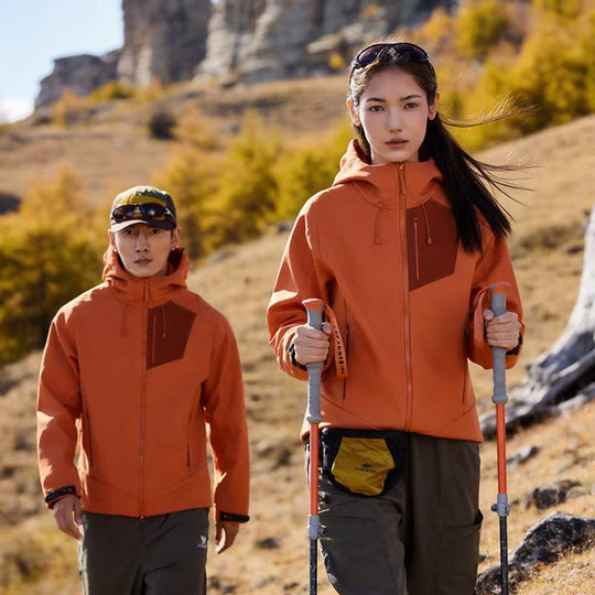 Unisex Softshell Outdoorjacke mit Kapuze, winddicht und elastisch Nord Taschen