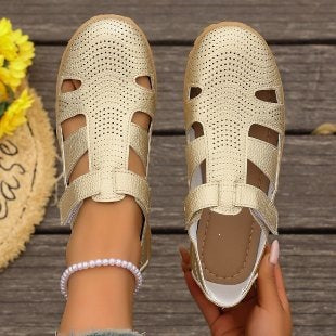 Damen Atmungsaktive Riemensandalen mit verstellbarem Klettverschluss