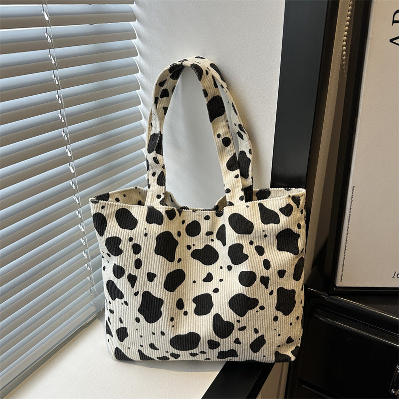 Damen Einkaufstasche mit stilvollem Leopardenmuster Nord Taschen