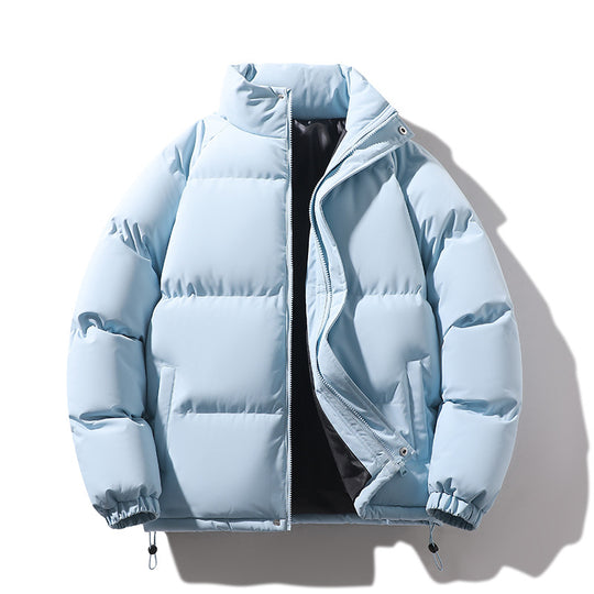 Unisex Wattierte Steppjacke aus Daunenimitat mit hohem Kragen und Kordelzug Nord Taschen