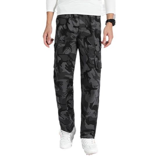 Herren Camouflage Cargohose im Army‑Stil mit geradem Schnitt, Mehrfach‑Taschen & robusten Nähten Nord Taschen
