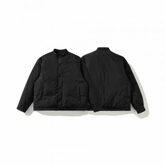 Unisex Boxy wattierte Kurzjacke mit Stehkragen und verdeckter Druckknopfleiste Nord Taschen