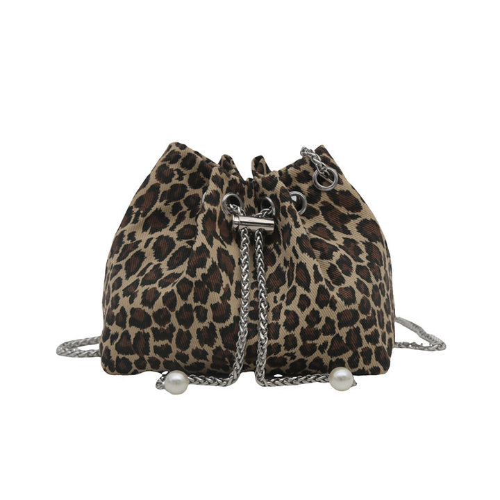 Damen Beuteltasche mit animalischem Design und stilvollem Kettenakzent Nord Taschen