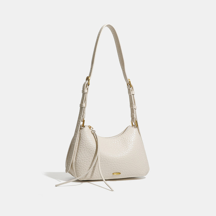 Damen Schultertasche mit strukturiertem Kunstleder und verstellbarem Schulterriemen Nord Taschen
