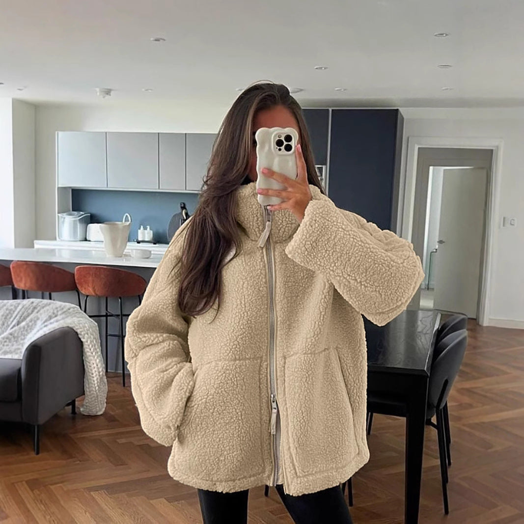 Nord Taschen | Damen Oversized Fleecejacke – Weich, Warm & Lässig