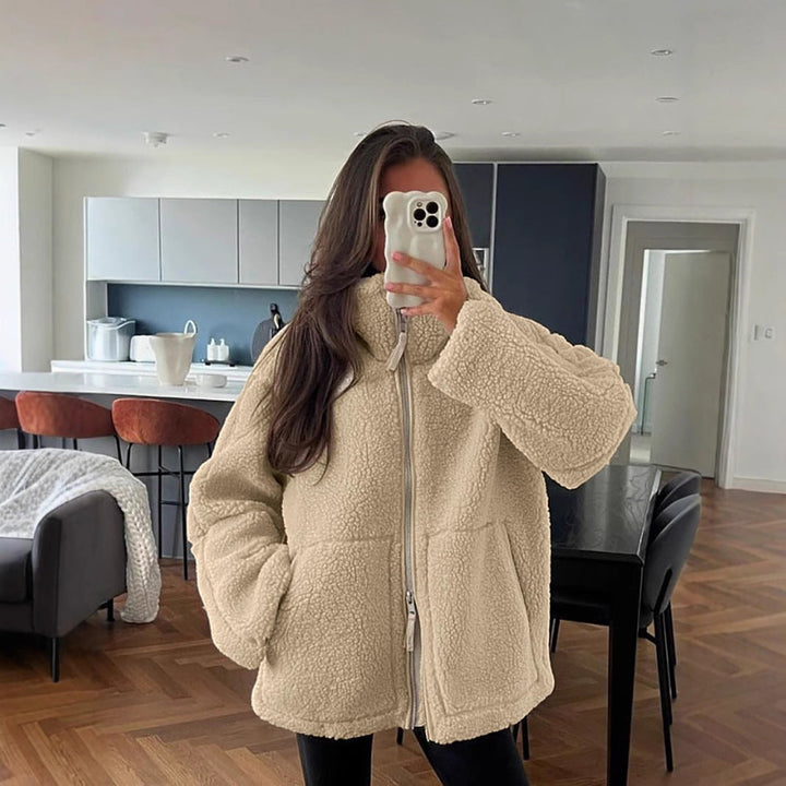Nord Taschen | Damen Oversized Fleecejacke – Weich, Warm & Lässig