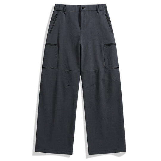 Herren weite Utility-Cargohose mit Reißverschluss‑Taschen und vorgeformten Knien Nord Taschen