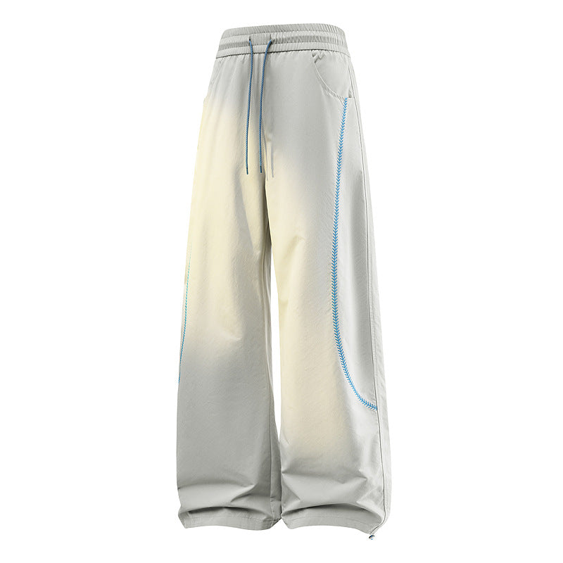 Damen Weite Baggy-Freizeithose mit Tunnelzugbund, kontrastierenden Ziernähten & verstellbarem Saum Nord Taschen