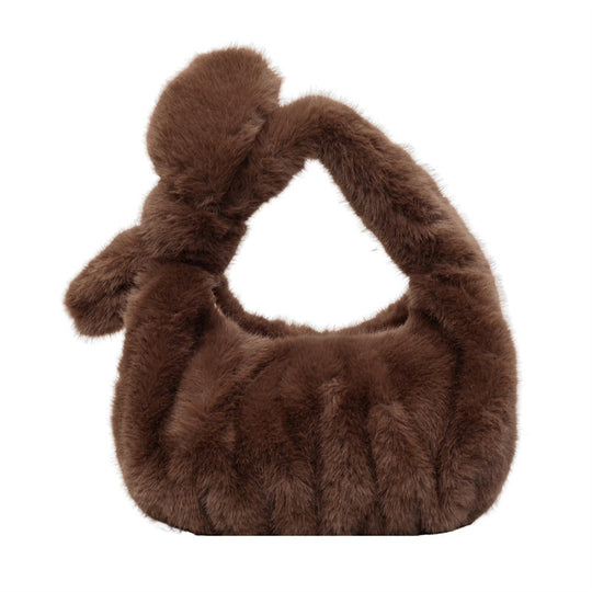 Damen modische Handtasche mit luxuriösem Plüschdesign Nord Taschen