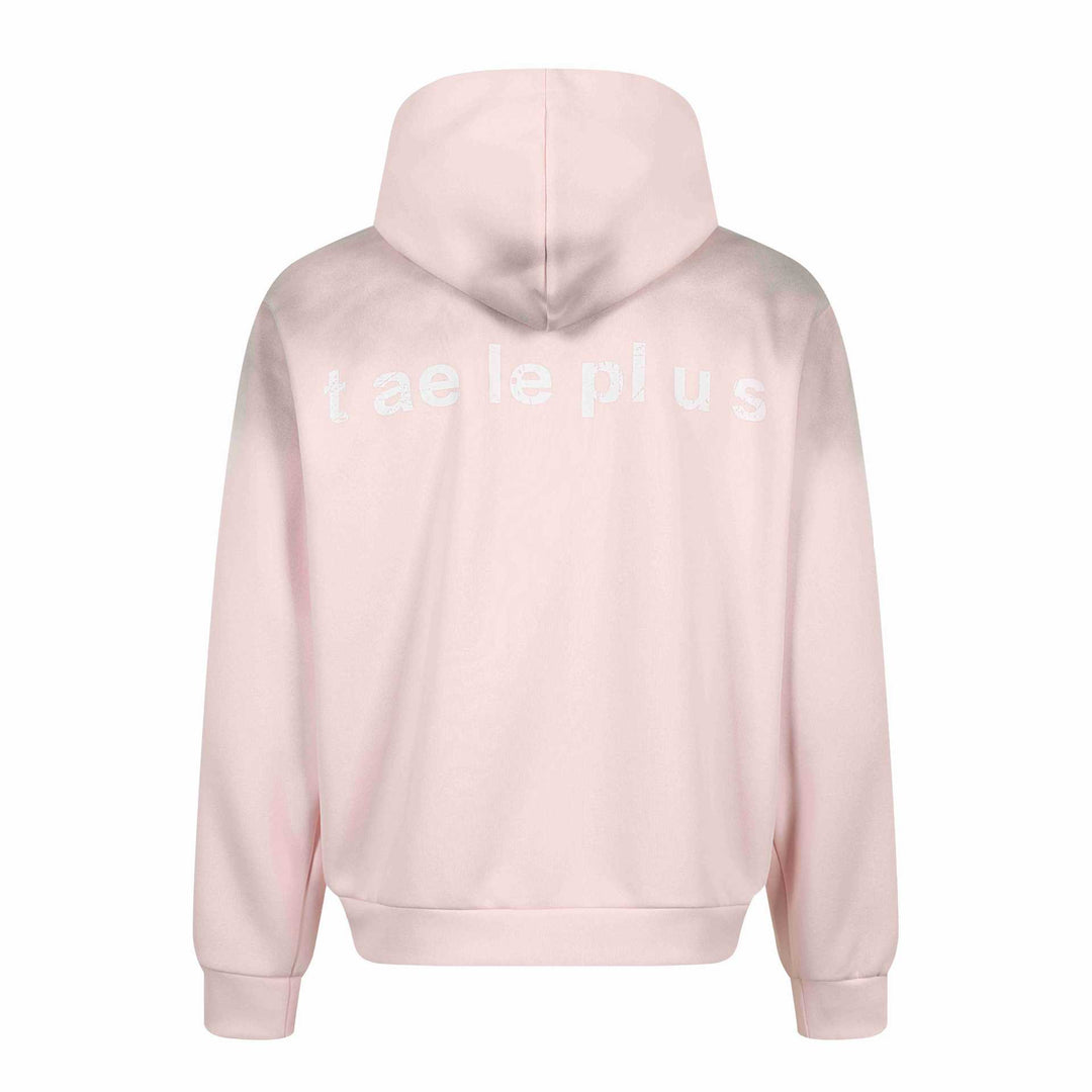 Damen Zip-Hoodie mit gesticktem Einhorn-Motiv und Musikpatch Nord Taschen