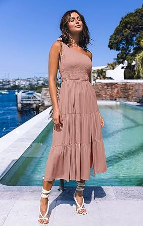 Damen Maxikleid mit ärmellosem Design und elastischem Bustier Nord Taschen