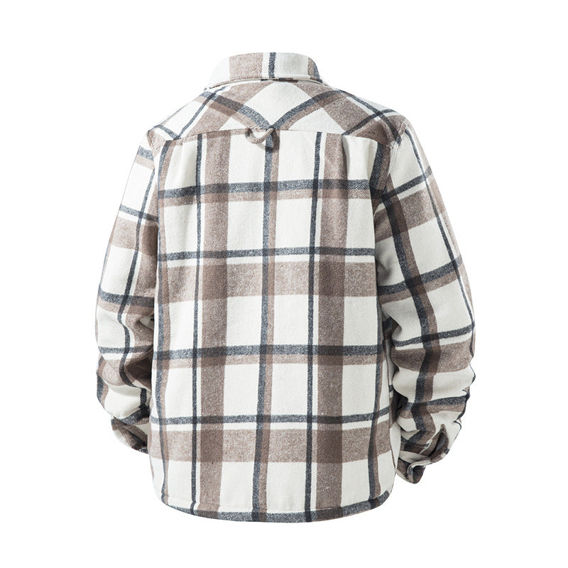 Herren Karierte Flanelljacke mit praktischen Taschen Nord Taschen