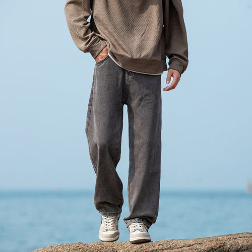 Herren weite Baggy-Jeans im Vintage‑Workwear‑Look mit relaxed Sitz und geradem Bein Nord Taschen