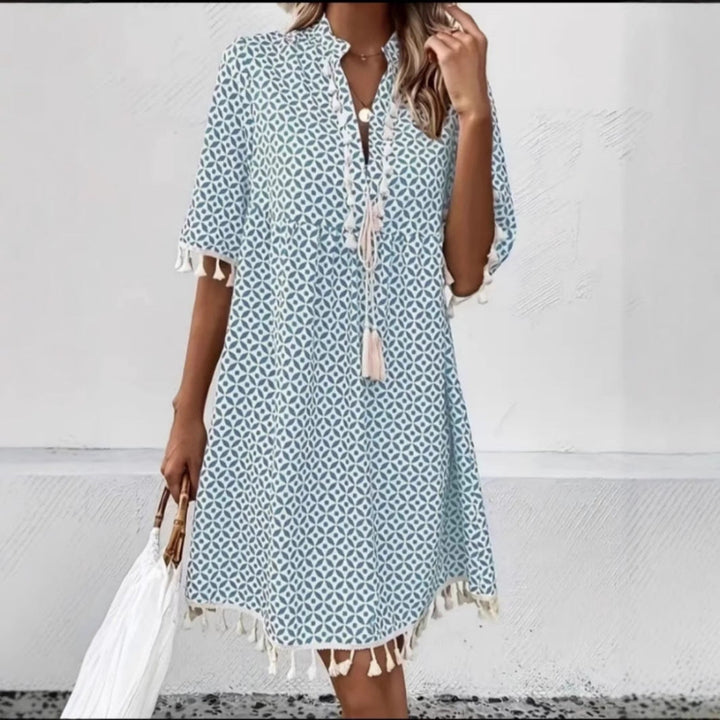 Damen Sommerkleid mit modischem Muster
