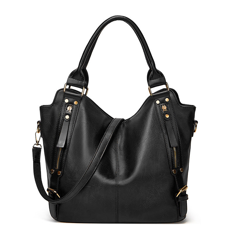 Damen Hobo-Tasche mit praktischem Reißverschluss und luxuriösem Kunstleder Nord Taschen