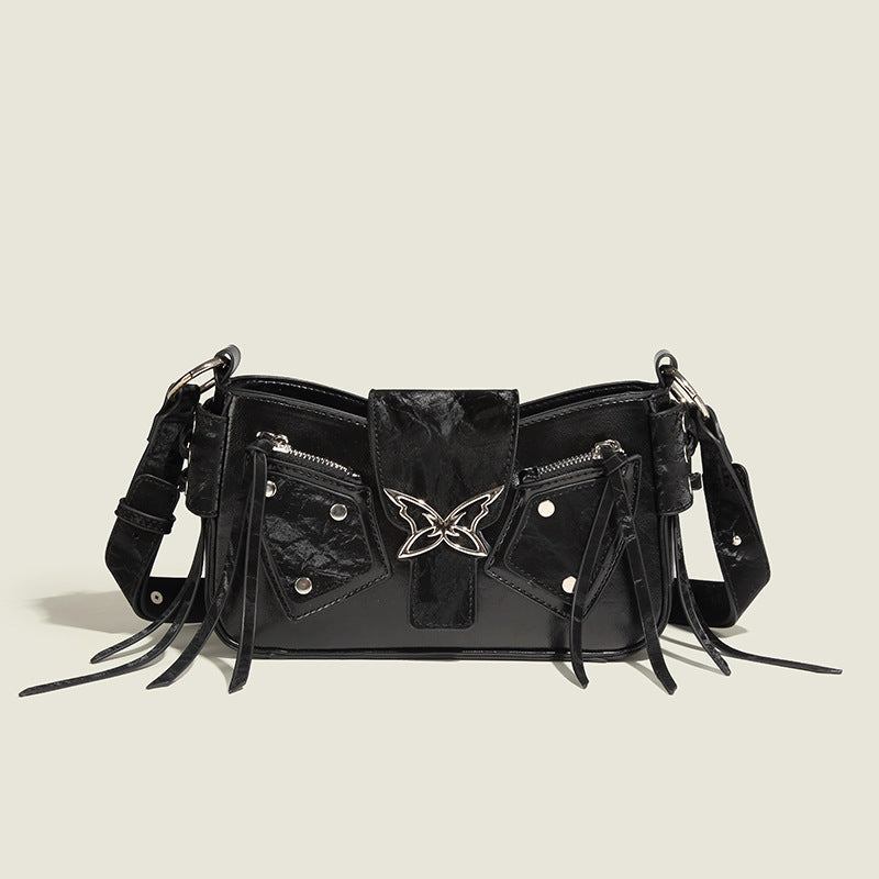 Damen Umhängetasche mit verspieltem Design und fransenbesetztem Detail Nord Taschen