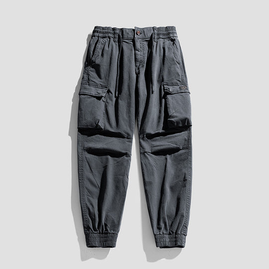 Herren Robuste Cargo-Jogginghose im Utility-Style mit Tunnelzugbund, aufgesetzten Klappentaschen und Kniepaneelen Nord Taschen
