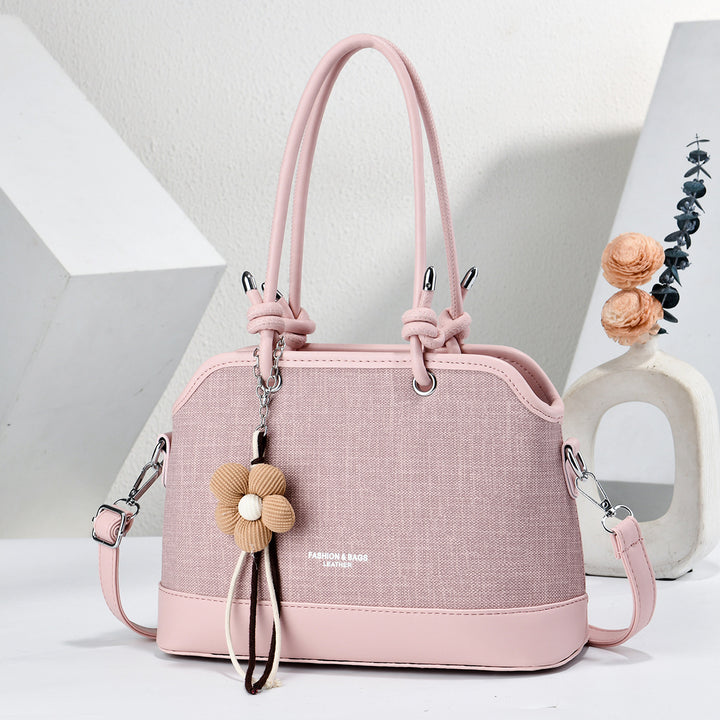 Damen modische Handtasche mit abnehmbaren Blumenanhänger Nord Taschen