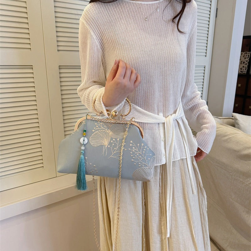 Damen elegante Clutch-Tasche mit hochwertigem Verzierrungsdesign Nord Taschen