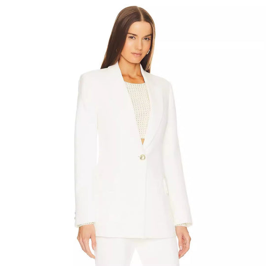 Damen Zweiteiliger Tailoring‑Anzug mit tailliertem Ein‑Knopf‑Blazer und ausgestellter Schlaghose Nord Taschen