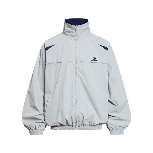 Herren Leichte Windbreakerjacke mit Stehkragen, elastischem Saum und Relaxed-Fit Nord Taschen