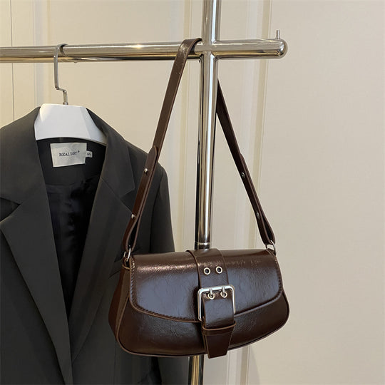 Damen Umhängetasche mit eleganter Schnallenverzierung Nord Taschen