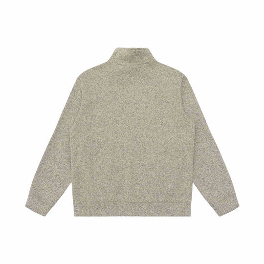 Damen Zipjacke aus meliertem Teddy-Fleece mit Stehkragen und Reißverschlusstaschen Nord Taschen