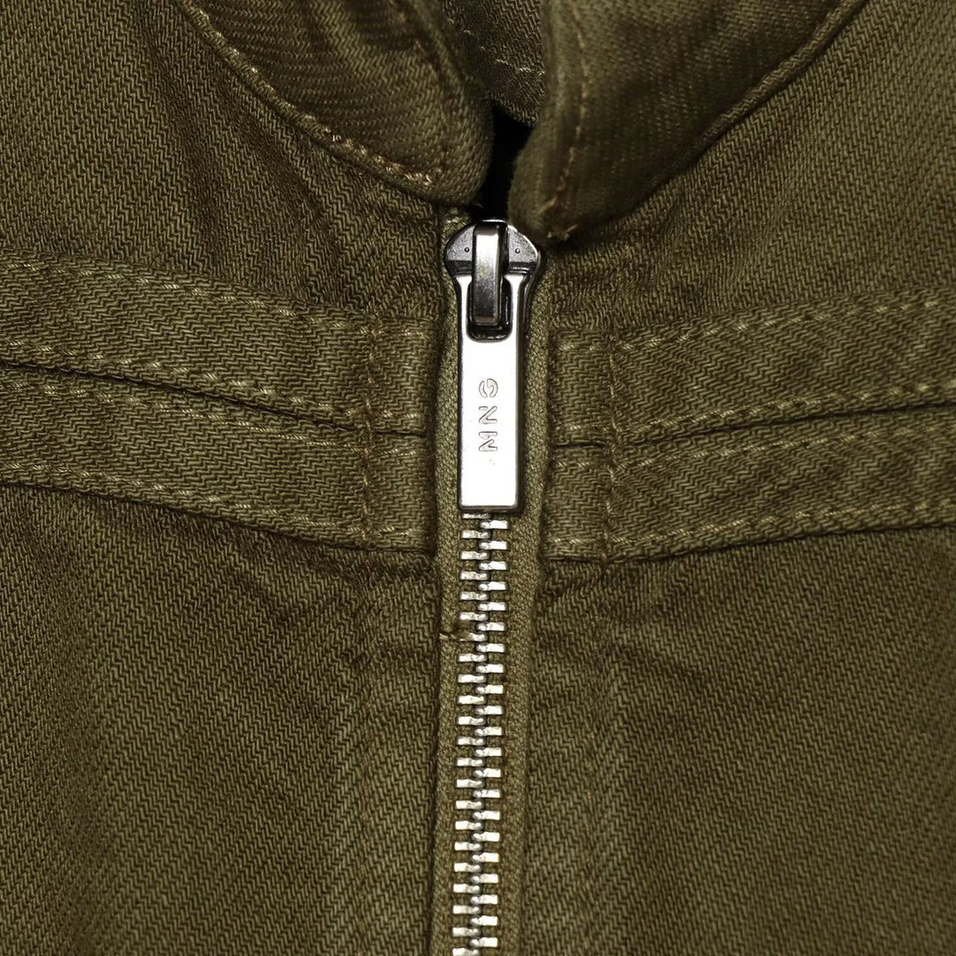Damen Cropped Military‑Jacke mit Stehkragen, Zierknöpfen und Reißverschluss Nord Taschen