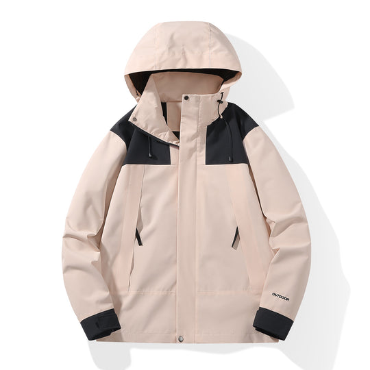 Herren Wetterfester Shell-Parka mit verstellbarer Kapuze und verdeckten Reißverschlüssen Nord Taschen