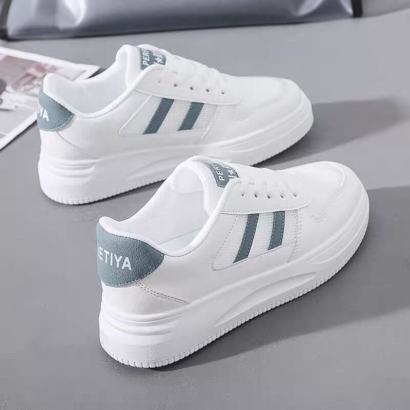 Damen Plattform Sneakers mit atmungsaktivem Obermaterial und rutschfester Sohle