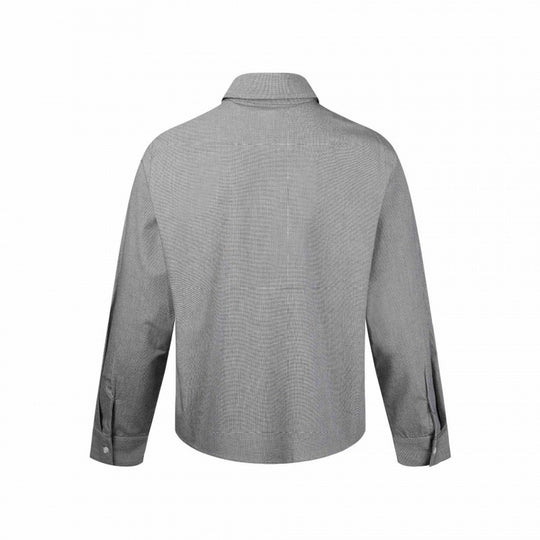 Herren Boxy-Hemdjacke mit Zwei-Wege-Metallreißverschluss und feiner Strukturqualität Nord Taschen